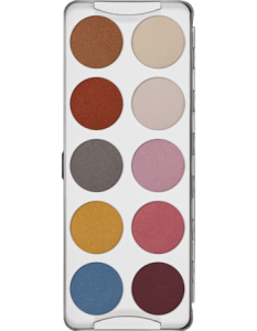 KRYOLAN EYE SHADOW PALETTE 10 COLORS IRIDISCENT PALETA 10 CIENI DO POWIEK