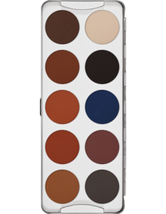 KRYOLAN EYE SHADOW PALETTE 10 COLORS SHADING PALETA 10 CIENI DO POWIEK