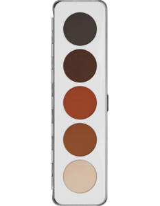 KRYOLAN EYE SHADOW PALETTE 5 COLORS SHADING PALETA 5 CIENI DO POWIEK