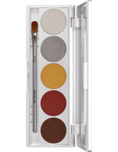 KRYOLAN VIVA COLOR PALETTE 5 COLORS SUNRISE IRIDISCENT PALETA 5 CIENI DO POWIEK