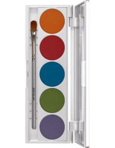 KRYOLAN VIVA COLOR PALETTE 5 COLORS TRIBAL IRIDISCENT PALETA 5 CIENI DO POWIEK