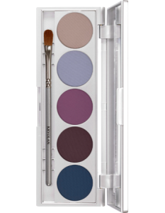 KRYOLAN VIVA COLOR PALETTE 5 COLORS MIDNIGHT MATT PALETA 5 CIENI DO POWIEK