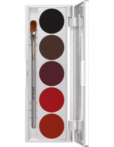 KRYOLAN SHADES 5 COLORS JEDDHA PALETA 5 CIENI DO POWIEK