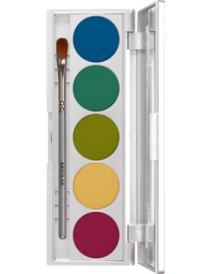 KRYOLAN SHADES 5 COLORS RIO PALETA 5 CIENI DO POWIEK