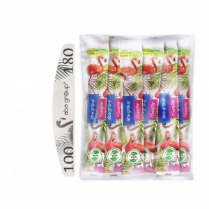 ABA GROUP BEZPIECZNY PAKIET PILNIK DO PAZNOKCI PÓŁKSIĘŻYC 100/180 SLIM (25pcs)