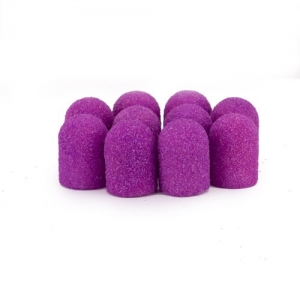 ALLEPAZNOKCIE KAPTURKI DO PEDICURE 10MM GRADACJA 80 10SZT ABS PODO ALLEMED FIOLETOWY PURPLE