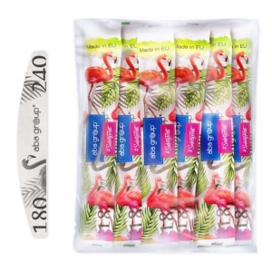 ABA GROUP BEZPIECZNY PAKIET PILNIK DO PAZNOKCI PÓŁKSIĘŻYC 180/240 STANDARD 25 sztuk