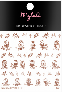 MYLAQ MY WATER STICKER NAKLEJKI NA PAZNOKCIE