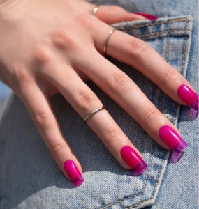 GEL POLISH UV LED SEMI TRANSPARENT GLASS TOP