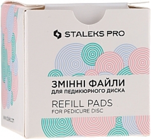 STALEKS WYMIENNA NAKŁADKA - DYSK DO PEDICURE REFILL PADS FOR PEDICURE DISC STALEKS PRO L 50 SZT.