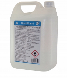 STERILLHAND PRODUKT DO HIGIENICZNEJ I CHIRURGICZNEJ DEZYNFEKCJI RĄK BAKTERIO-GRZYBO-WIRUSOBÓJCZY 5L