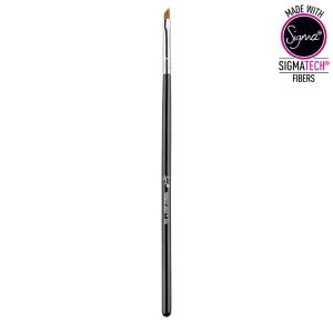 SIGMA BRUSH WINGED LINER BRUSH SKOŚNY PĘDZELEK DO EYELINERA CHROME FERRULE