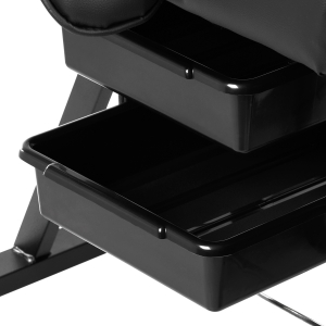 ACTIVESHOP Fotel kosmetyczny Sillon z kuwetami czarny 
