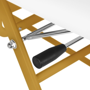 Fotel kosmetyczny 557G z kuwetami złoto biały  (147251)