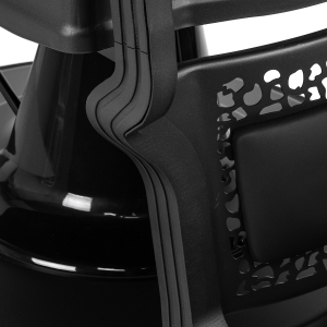 Gabbiano Fotel barberski Niccolo czarny bezguzikowy (153414)