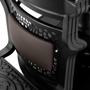 Gabbiano fotel barberski Niccolo brązowy bezguzikowy (153415)