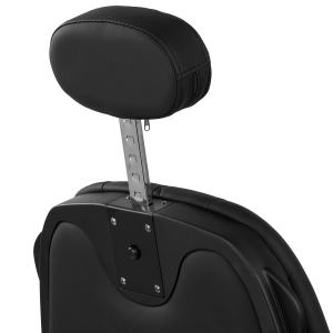 Gabbiano Fotel barberski Francesco czarny z czarną ramą (153411)