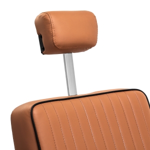 Gabbiano fotel barberski Visionerio jasnobrązowy czarna rama (152037)