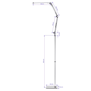 Lampa zabiegowa LED Yoga 22W srebrna (148578)