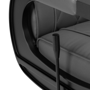 Hair System fotel barberski BM88066B szary czarna rama  (154178)