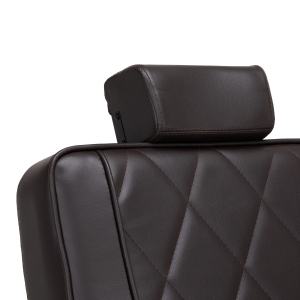 Hair System fotel barberski BM88066B brązowy czarna rama (154180)