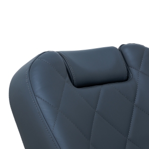 Gabbiano Fotel barberski Bruno grafitowy z czarną ramą (153406)