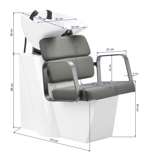 Gabbiano myjnia fryzjerska Porto szaro Szary  (154145)