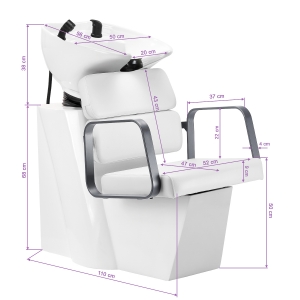 Gabbiano myjnia fryzjerska Porto szaro Biały  (154147)