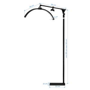Lampa zabiegowa do rzęs GLOW czarna  (154482)