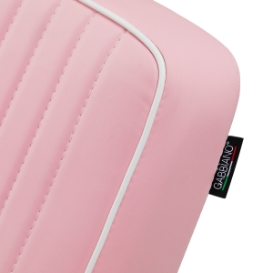 Gabbiano fotel barberski Visionerio różowy chrom rama  (155269)