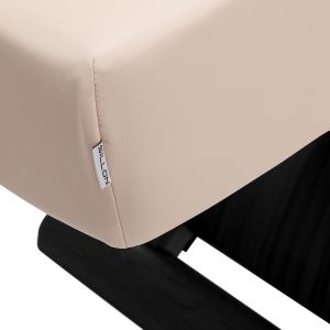 Leżanka SPA Sillon Siesta kremowa z czarną podstawą (154683)