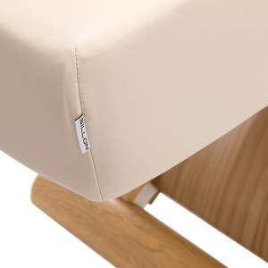 Leżanka SPA Sillon Siesta kremowa z jasnobrązową podstawą (154684)