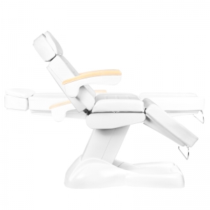 Fotel kosmetyczny elektr. Lux biały podgrzewany  (142852)