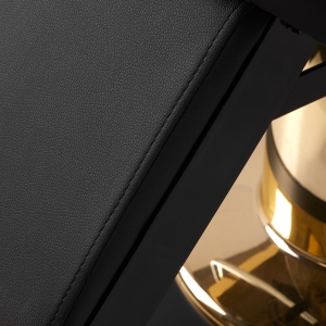 Gabbiano fotel Barberski Marcus złoto czarny (148417)