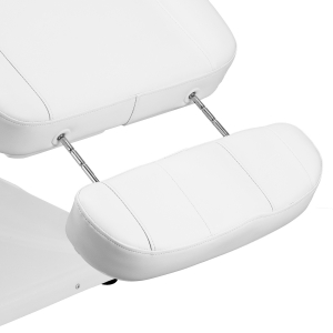 Elektryczny fotel kosmetyczny SILLON Luxury 3 silniki biały sterowanie nożne (150223)