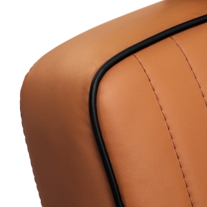 Gabbiano fotel barberski Visionerio jasnobrązowy czarna rama (152037)