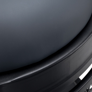 Gabbiano Fotel barberski Niccolo grafitowy bezguzikowy (153416)