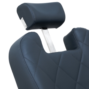 Gabbiano Fotel barberski Bruno grafitowy z czarną ramą (153406)