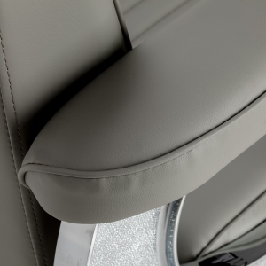 Gabbiano fotel barberski Visionerio szary chrom rama  (155246)