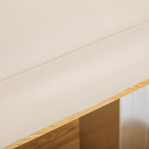 Leżanka SPA Sillon Comfort kremowa z jasnobrązową podstawą (154687)