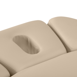 Leżanka SPA Sillon Relax beżowa z czarną podstawą (156146)