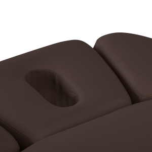 Leżanka SPA Sillon Relax brązowa ciemna z czarną podstawą (156147)
