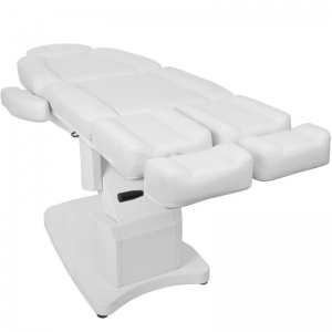 Fotel kosmetyczny elektr. Azzurro 708AS pedi 3 siln. biały (109095)