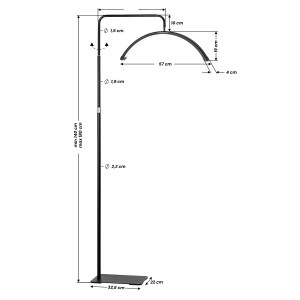 Lampa zabiegowa MOMO MOON MX6 do rzęs czarna  (146662)