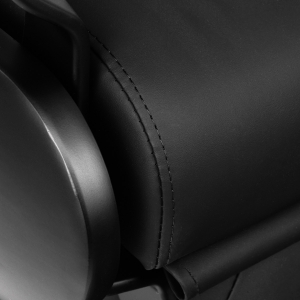 Gabbiano Fotel barberski Francesco czarny z czarną ramą (153411)