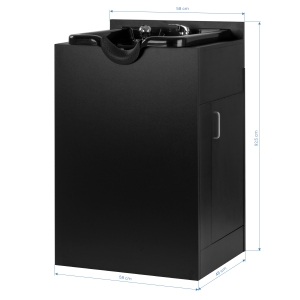 Gabbiano barberska stacja do mycia 5023 czarna (152013)