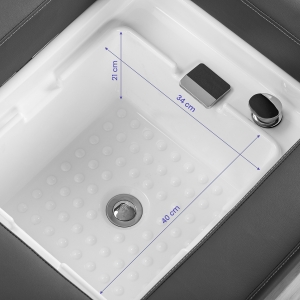 Gabbiano Leżanka Myjnia Head Spa Bali szara  (154394)