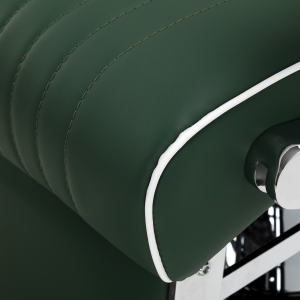 Gabbiano fotel barberski Visionerio zielony chrom rama  (155243)