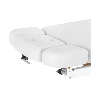 Leżanka SPA Sillon Relax biała z jasnobrązową podstawą (156155)