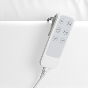 ACTIVESHOP Fotel kosmetyczny elektryczny SILLON Lux 273b 3 silniki biały 